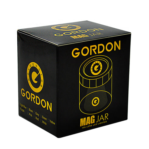 Gordon Light-Up Led Storage Jar, Air Tight & Magnifying View Jar, Black Jar Lid, Rechargeable Glass Jar Container 155 ml